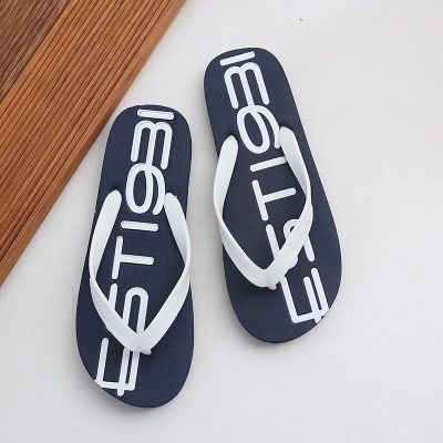 Soft PE beach flip flops anti-slip wholesale summer use