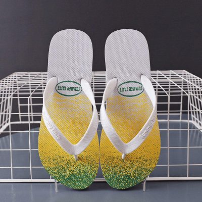 Women’s colorful flat flip flops for summer beach wear