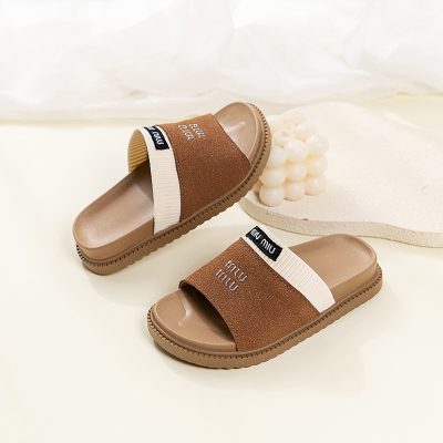 Summer kids slides and flip flops for boys and girls