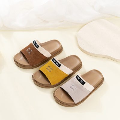 Summer kids slides and flip flops for boys and girls