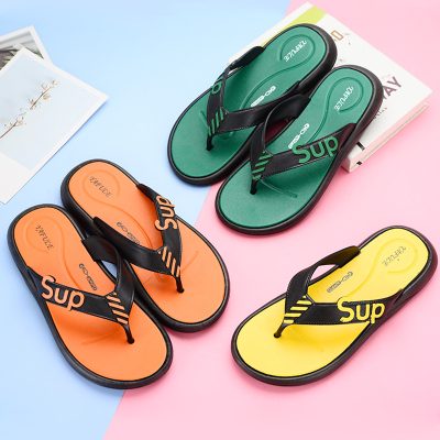 Korean-style men's summer flip flops for outdoor wear