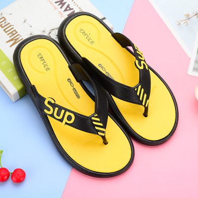 Korean-style men's summer flip flops for outdoor wear