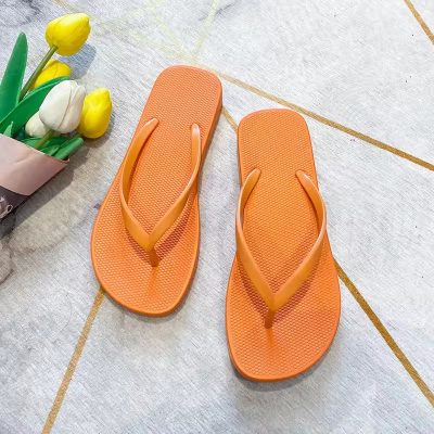 Printed EVA flip flops for women with rubber outsole