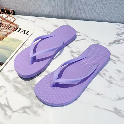 Printed EVA flip flops for women with rubber outsole