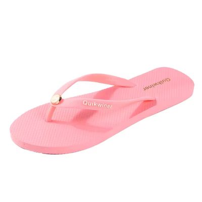 Custom lightweight PE sole flip flops for women