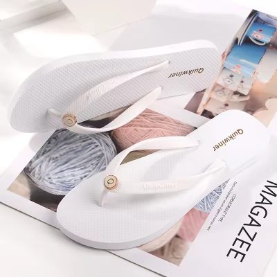 Custom lightweight PE sole flip flops for women