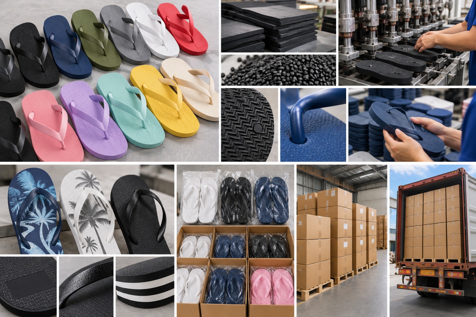 Rubber Flip Flops