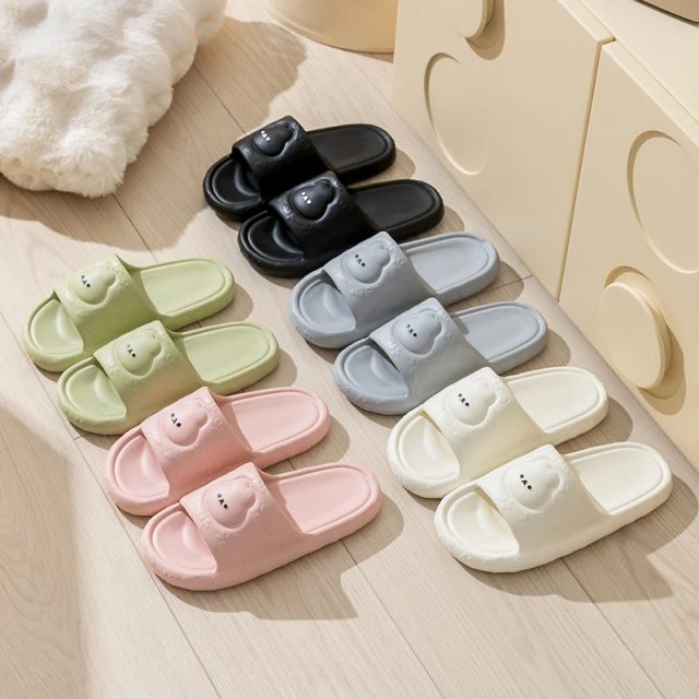 Cute rabbit design slides women casual cozy sandals (2) Cute rabbit design slides women casual cozy sandals (2)