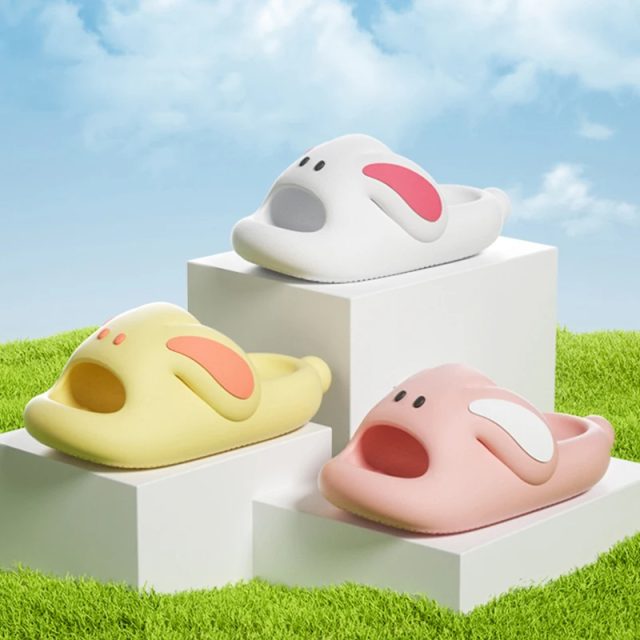 New summer shoes cute cartoon rabbit kids flip flops (2) New summer shoes cute cartoon rabbit kids flip flops (2)