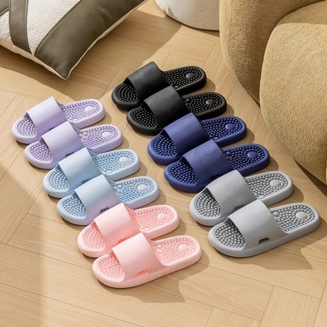 Summer solid color sandals women massage slippers (4) Summer solid color sandals women massage slippers (4)