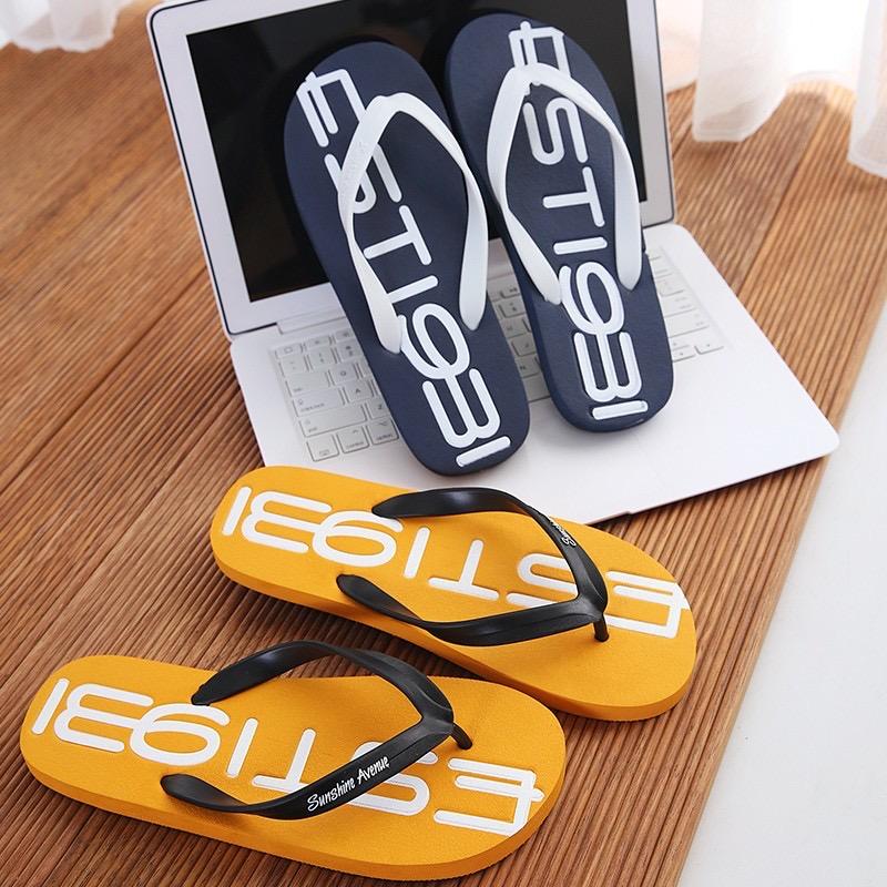 Soft PE beach flip flops anti-slip wholesale summer use