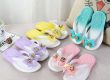 Cute kids summer flip flops with bow and non-slip sole